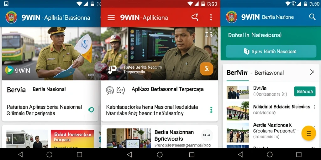 Antarmuka aplikasi 9WIN yang modern dan informatif.