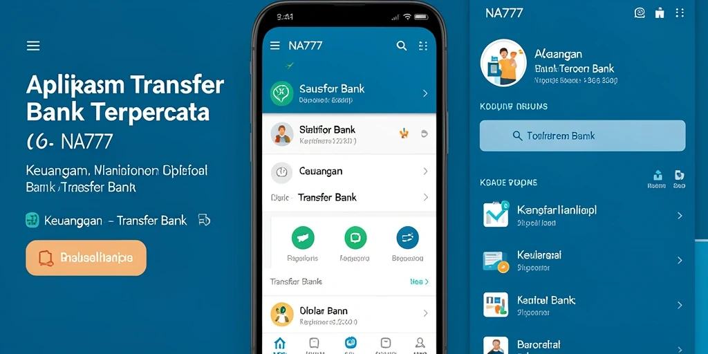 Tampilan antarmuka NA777 untuk transfer bank yang efisien.