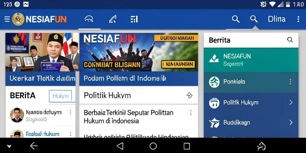 Tampilan antarmuka utama NESIAFUN yang informatif dan menarik.