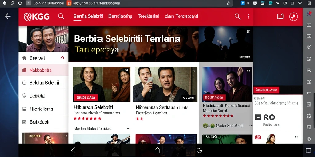 Tampilan antarmuka RKGG yang menarik dan mudah digunakan.