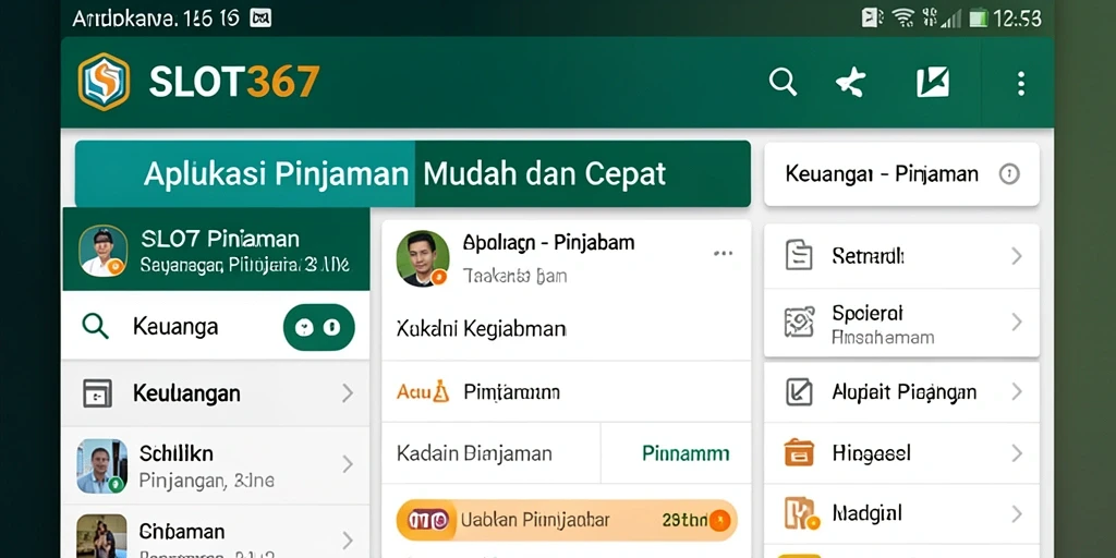 Antarmuka aplikasi SLOT367 yang sederhana dan mudah digunakan.