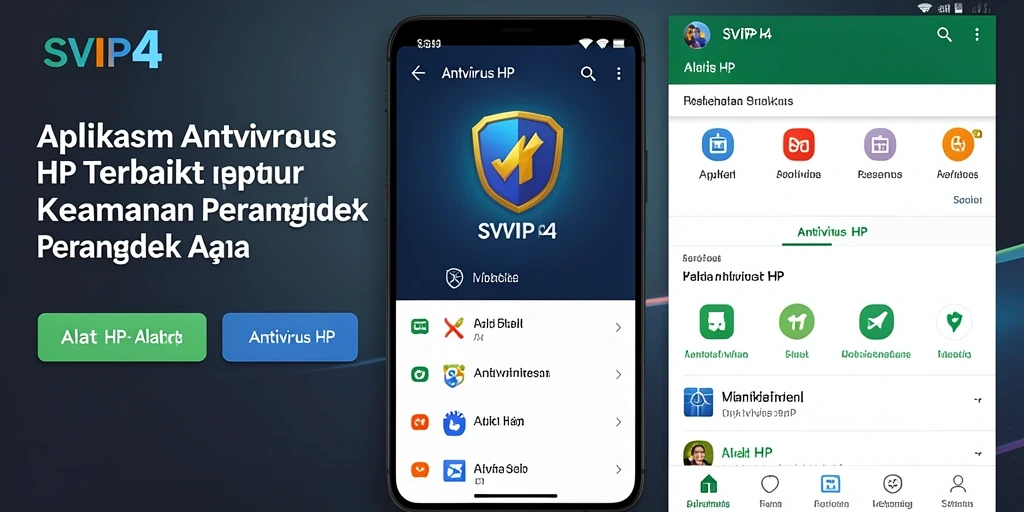 Tampilan antarmuka aplikasi SVIP4 yang sederhana dan efektif.