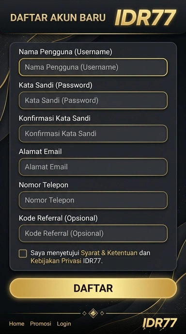 Buat Akun Baru di Aplikasi idr77 dengan Mudah