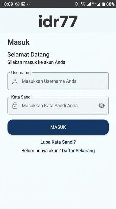Masuk Akun idr77 untuk Pengguna Android