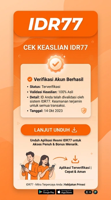 Halaman Resmi Kanal idr77 untuk Pengguna Android